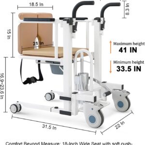 Hydraulic Patient Lift Transfer Chair for Home