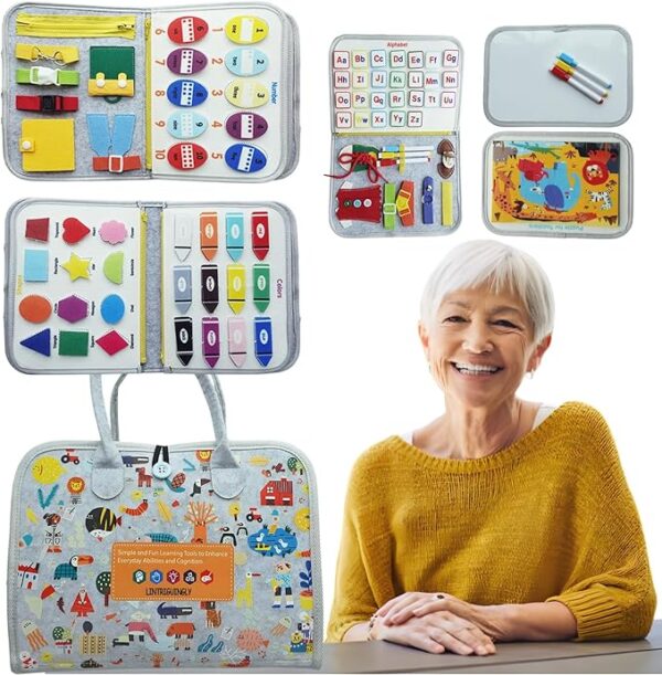Fidget Blanket for Adults with Dementia