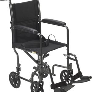 Drive Medical Lightweight Folding Transport Wheelchai