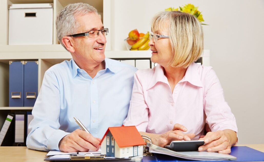 Senior couple financial housing