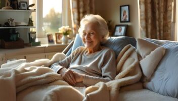 senior in hospice care