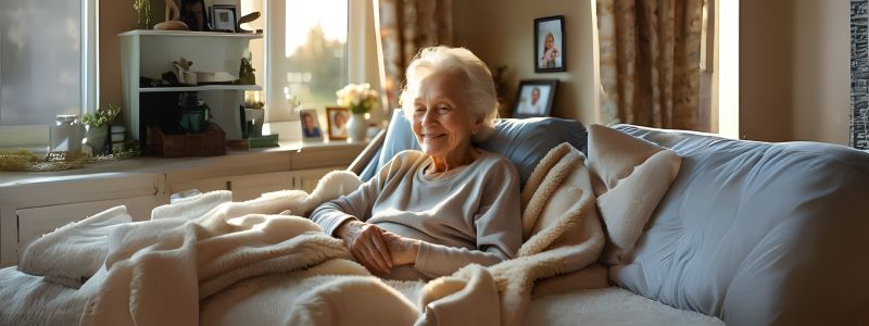 senior in hospice care